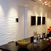 Enduit décoratif blanc - ce qui peut être réalisé à l'intérieur