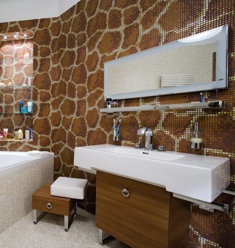 Décoration de sol et de mur avec des carreaux de mosaïque Décoration de sol et de mur avec des carreaux de mosaïque