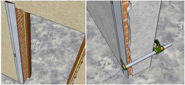 Plâtrage de la pente selon le motif Plâtrage de la pente selon le motif