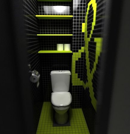 Finition d'une salle de bain avec différents matériaux Finition d'une salle de bain avec différents matériaux