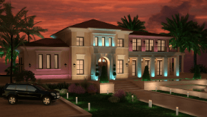 Façade d'une maison privée ou toutes difficultés derrière Façade d'une maison privée ou toutes difficultés derrière