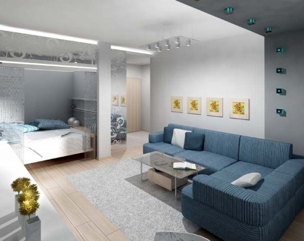 Niche pour un lit dans un studio Niche pour un lit dans un studio
