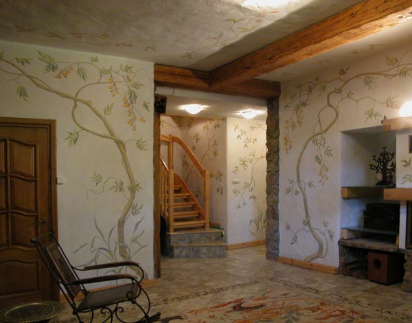 Peint à la main à l'intérieur du sous-sol Peint à la main à l'intérieur du sous-sol