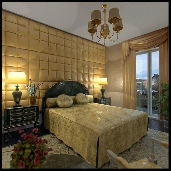 Panneaux en cuir dans la conception de la chambre Panneaux en cuir dans la conception de la chambre