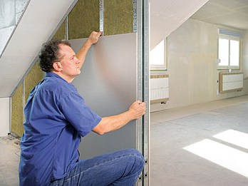 Utilisation de cloisons sèches dans une maison de campagne Utilisation de cloisons sèches dans une maison de campagne