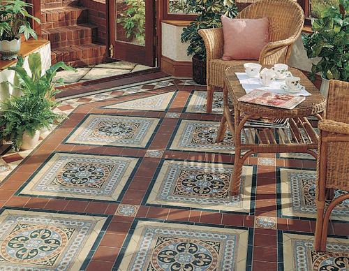 Carreaux de porcelaine dans la conception de la pièce Carreaux de porcelaine dans la conception de la pièce