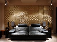 L'une des options pour la décoration murale avec des panneaux en plastique L'une des options pour la décoration murale avec des panneaux en plastique