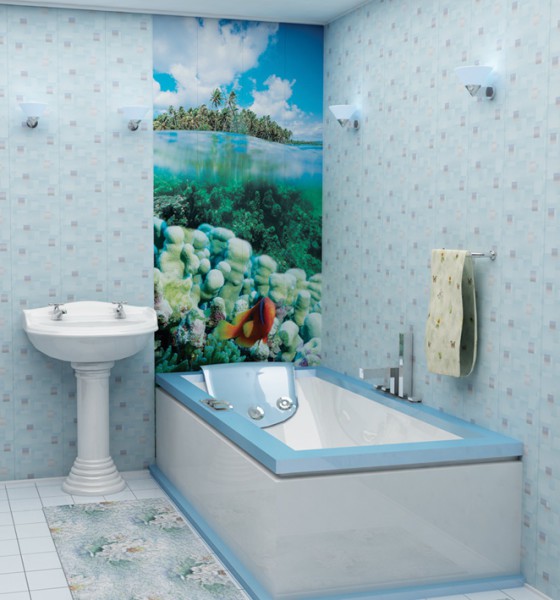 Finition salle de bain en plastique Finition salle de bain en plastique