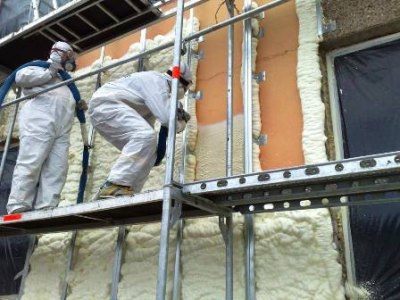 L'isolation en PPU nécessite une finition ultérieure L'isolation en PPU nécessite une finition ultérieure