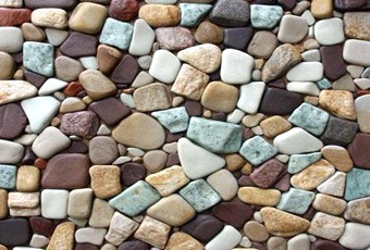 Photo de mosaïque de pierres Photo de mosaïque de pierres