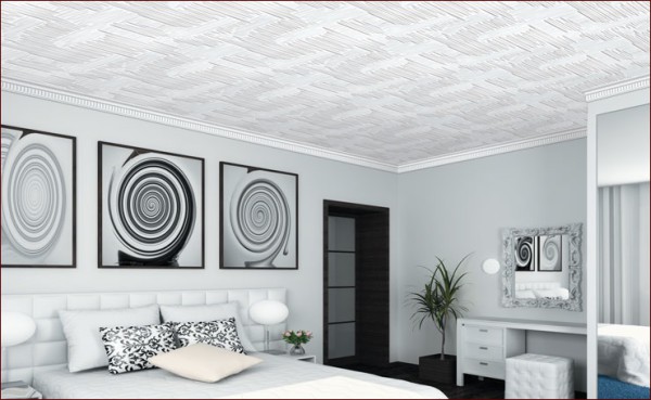 Plaques de plafond à l'intérieur