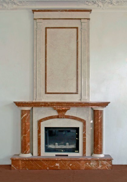 Extérieur de cheminée en marbre Extérieur de cheminée en marbre