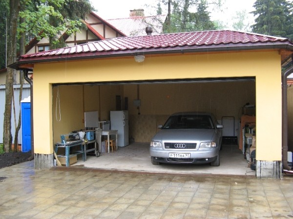 Garage plâtré Garage plâtré