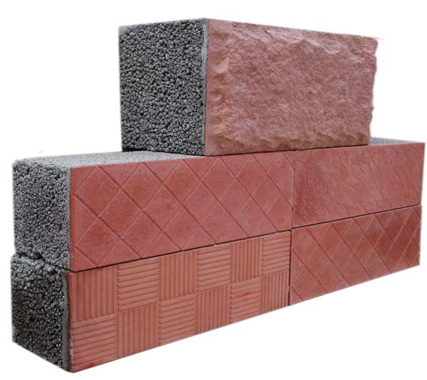 Blocs de parement sur base d'argile expansée Blocs de parement sur base d'argile expansée