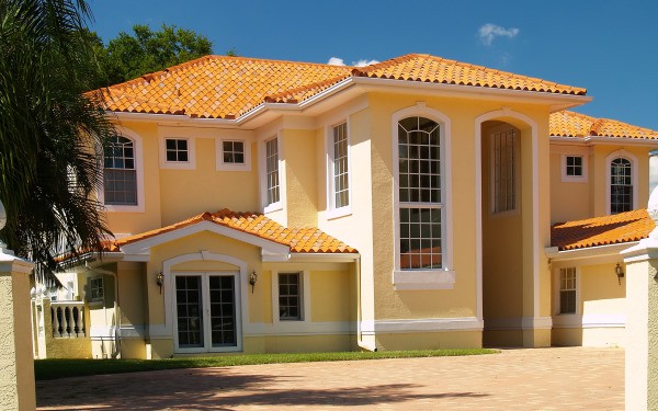 La beauté de la façade en stuc La beauté de la façade en stuc