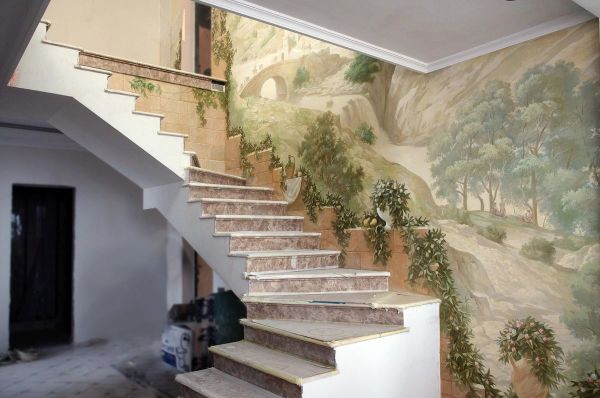 Peintures murales modernes en design d'intérieur Peintures murales modernes en design d'intérieur