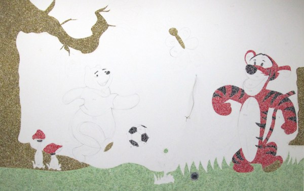 Dessin de contour pour papier peint liquide. Dessin de contour pour papier peint liquide.