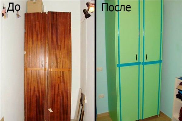 Peinture bricolage de l'ancienne armoire Peinture bricolage de l'ancienne armoire
