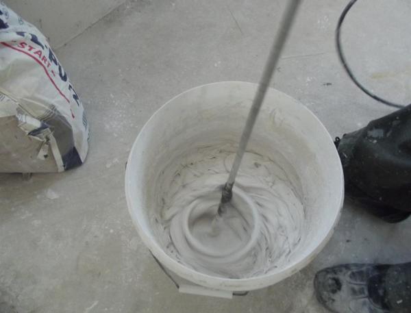 Préparation du mastic Préparation du mastic