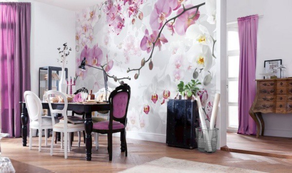 Sakura dans la salle à manger de la cuisine Sakura dans la salle à manger de la cuisine