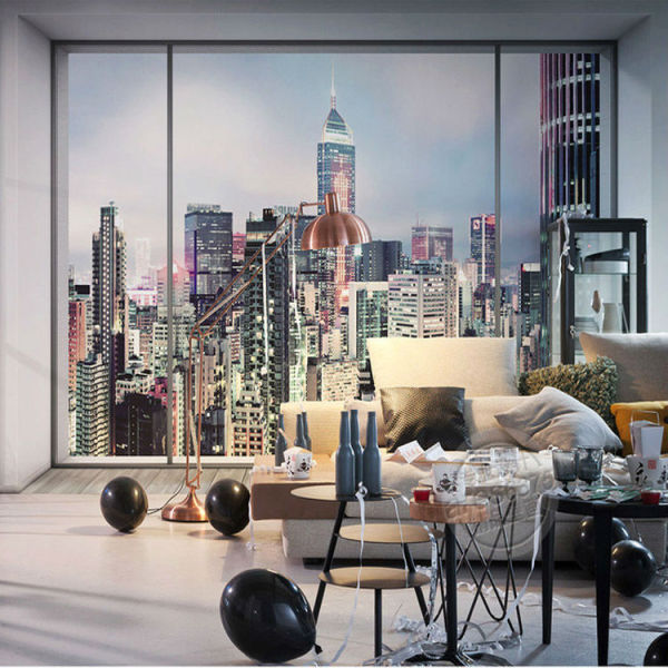 Encadré votre papier peint photo sous la forme d'une fenêtre panoramique, vous vous sentirez comme un résident de New York dynamique Encadré votre papier peint photo sous la forme d'une fenêtre panoramique, vous vous sentirez comme un résident de New York dynamique