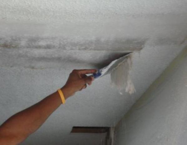 Enlever l'ancien plafond Enlever l'ancien plafond