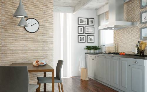 Carrelage décoratif: face aux murs de la cuisine avec clinker Carrelage décoratif: face aux murs de la cuisine avec clinker