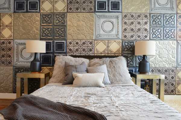Carrelage décoratif: style patchwork dans la chambre Carrelage décoratif: style patchwork dans la chambre