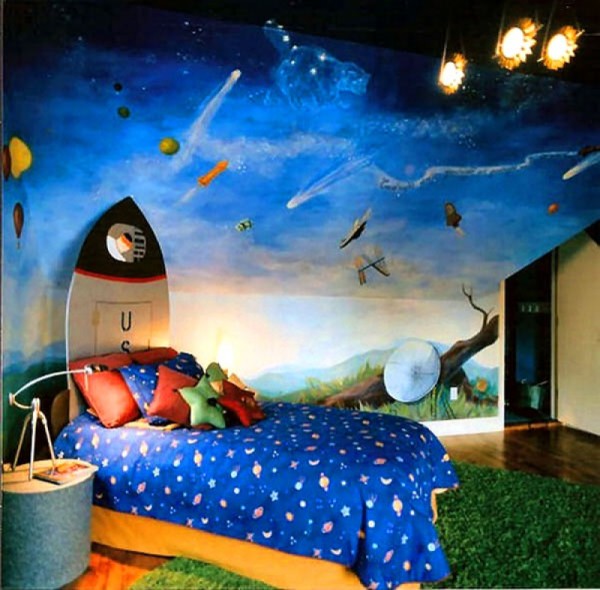 Pour les enfants qui aiment l'espace, ses images, ses étoiles et ses intrigues tirées de films et de dessins animés de science-fiction conviennent bien à la pièce sur le mur Pour les enfants qui aiment l'espace, ses images, ses étoiles et ses intrigues tirées de films et de dessins animés de science-fiction conviennent bien à la pièce sur le mur