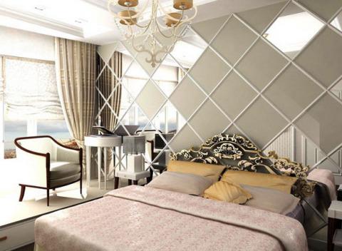 Pour une petite chambre, nous utilisons des couleurs non lumineuses