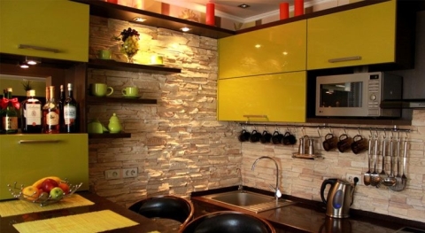 Décorer les murs de la cuisine avec de la pierre Décorer les murs de la cuisine avec de la pierre