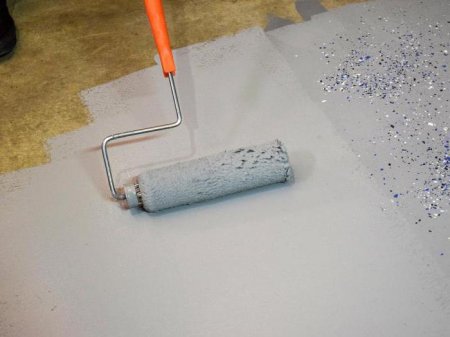 Application de peinture au rouleau