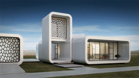 Bureau insolite à Dubaï, imprimé sur une imprimante Bureau insolite à Dubaï, imprimé sur une imprimante