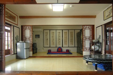 Papier peint du hall de style oriental Papier peint du hall de style oriental