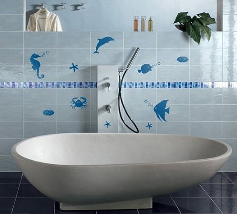 Autocollants en vinyle pour la salle de bain Autocollants en vinyle pour la salle de bain