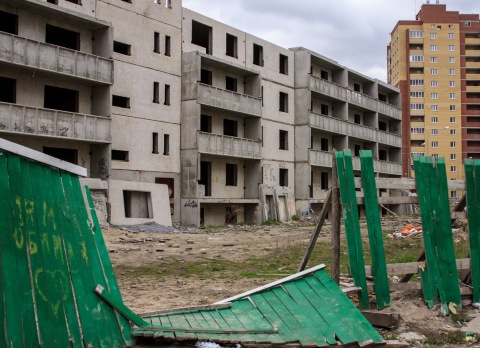 Chantier abandonné - l'effondrement des espoirs de quelqu'un