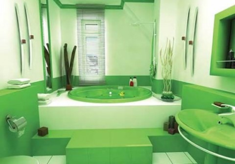 Intérieur de la salle de bain Intérieur de la salle de bain