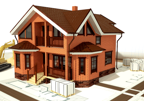 Une maison en brique