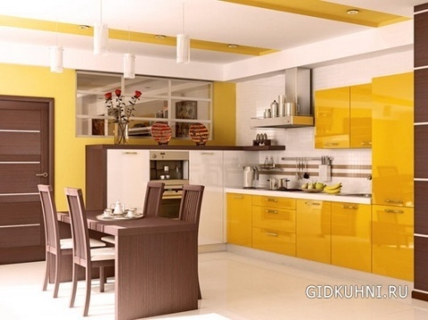 Gamma jaune dans la cuisine Gamma jaune dans la cuisine