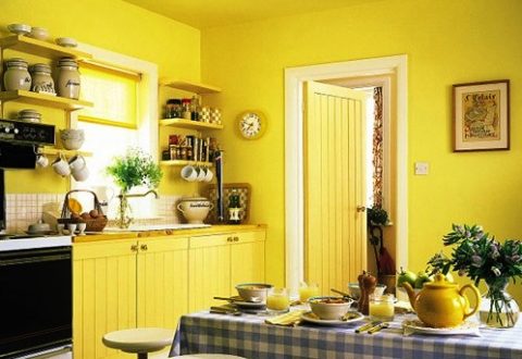 Peinture à l'intérieur de la cuisine