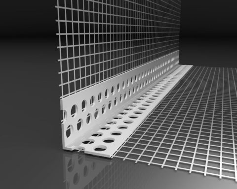 Profil de renfort en plastique avec maille