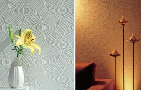 Contrairement à la peinture, les papiers peints texturés peuvent masquer de petites irrégularités dans les murs. Contrairement à la peinture, les papiers peints texturés peuvent masquer de petites irrégularités dans les murs.
