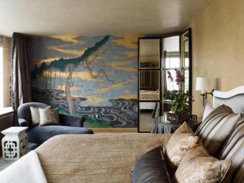 Mur d'accentuation latéral dans la chambre Mur d'accentuation latéral dans la chambre