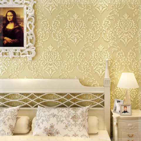 Motif de papier peint élégant pour les murs de la chambre Motif de papier peint élégant pour les murs de la chambre