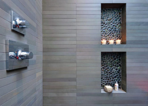 Décorer des niches de salle de bain avec des pierres naturelles Décorer des niches de salle de bain avec des pierres naturelles