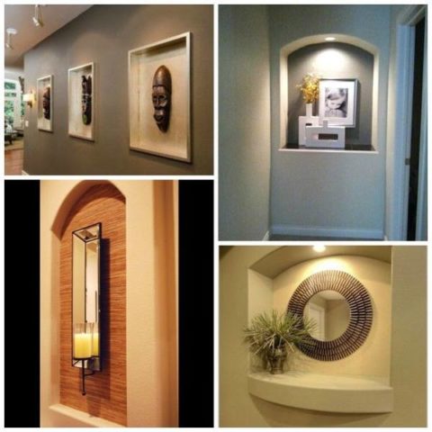 Options de conception pour des niches dans le couloir Options de conception pour des niches dans le couloir